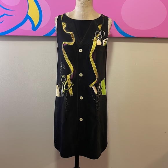 Moschino Tape Measure Sewing Dress - Picture 2 of 14